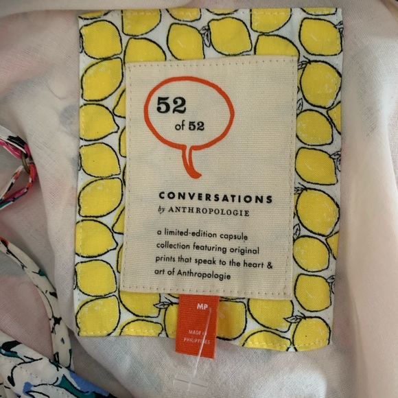 ANTHRO 52 CONVERSATIONS COLLOQUIAL BIAS DRESS - Picture 13 of 16